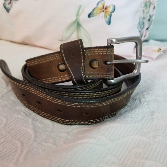 Carhartt Men's Brown Genuine Leather Cowhide Belt, Size 44 - Picture 3 of 12